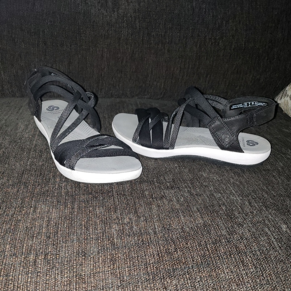 Clark's multi strap sandals, great for outdoors